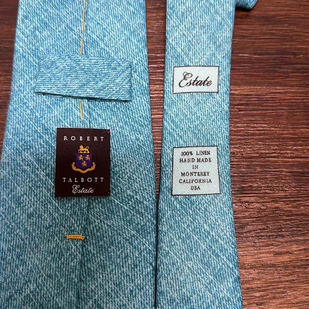 Robert Talbott Estate tie 100% linen new never worn